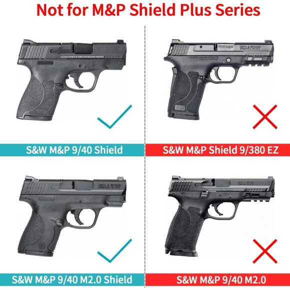 Right Hand OWB Holster Fit Smith & Wesson M&P Shield 9mm/.40/M2.0-3.1" Barrel - Picture 8 of 8